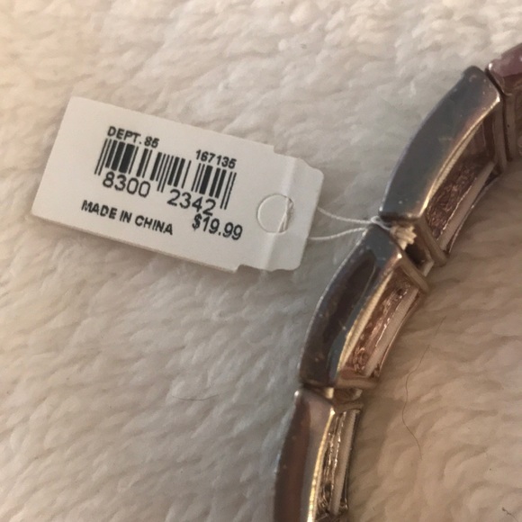 Dark & Light Blue Enamel and Silver Edge Bracelet - Picture 3 of 6